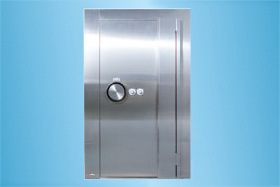 槍彈庫門 A級金庫門 304不銹鋼金庫門安裝生產圖片